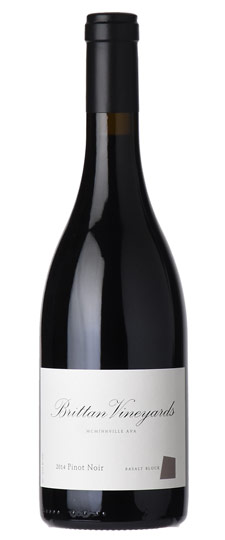 2014 BRITTAN VINEYARDS PINOT NOIR BASALT BLOCK MCMINNVILLE MAGNUM - click image for full description