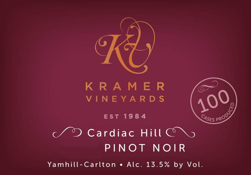 2012 Kramer Vineyards Pinot Noir Cardiac Hill Yamhill Carlton 1.5 L Magnum - click image for full description