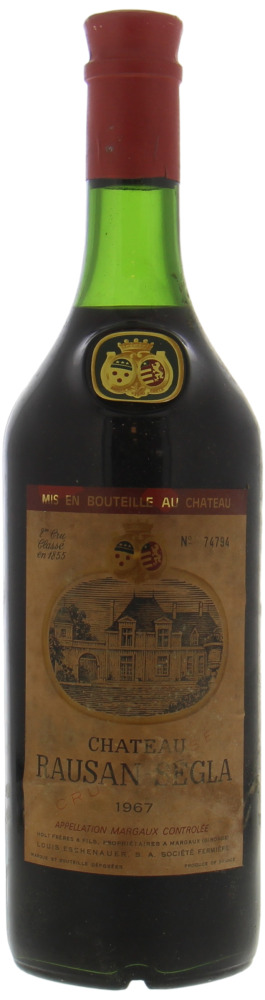 1967 Chateau Rauzan-Segla Margaux MAGNUM (mid shoulder fill) - click image for full description