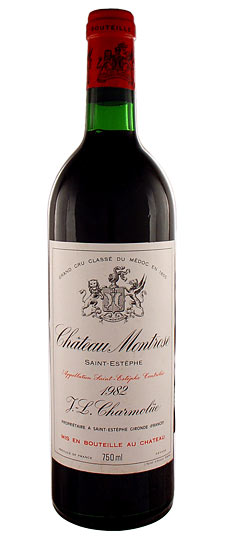 1982 CHATEAU MONTROSE ST ESTEPHE BORDEAUX, FRANCE - click image for full description