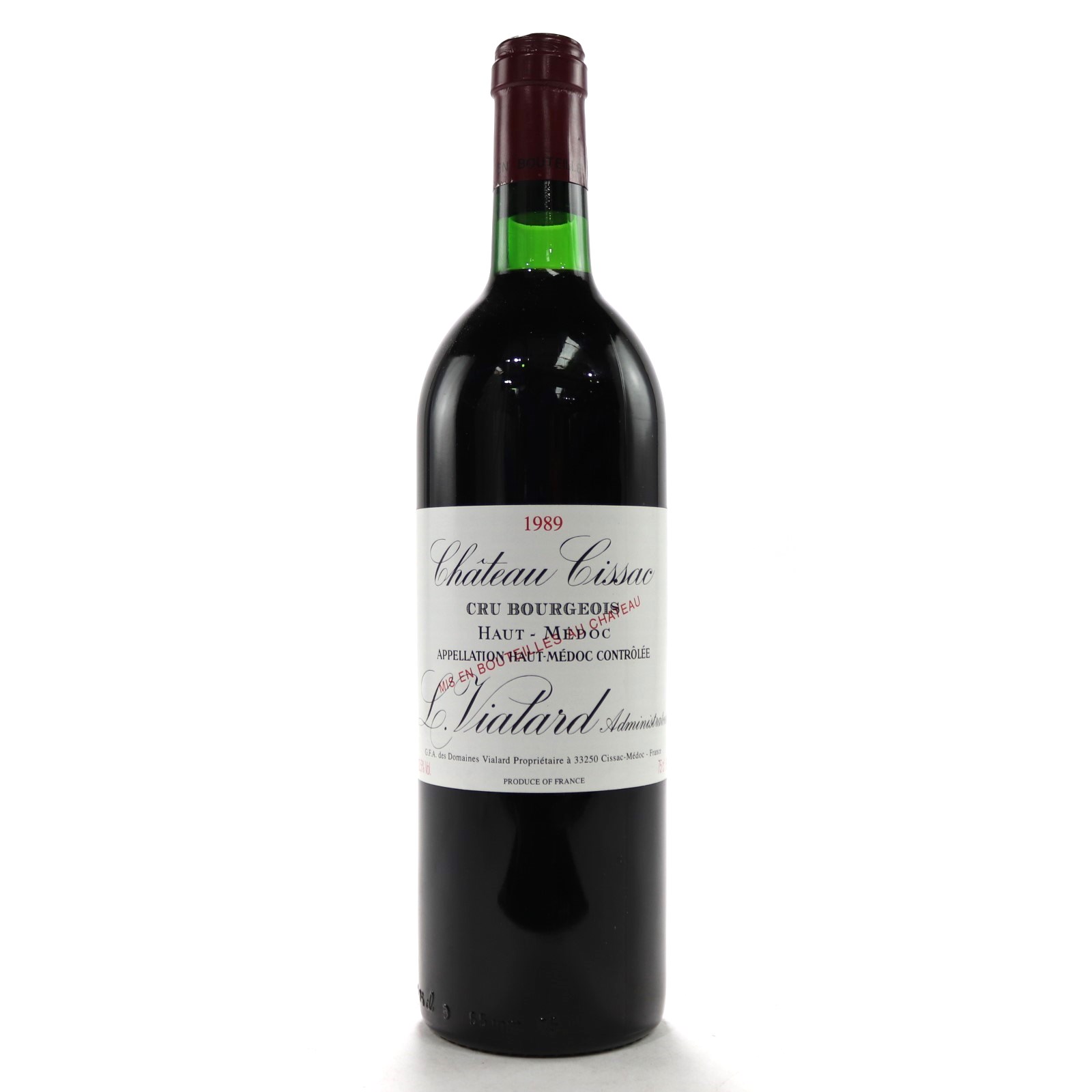 1989 Chateau Cissac, Haut-Medoc, France - click image for full description