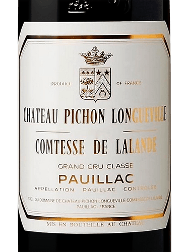 1990 Chateau Pichon Longueville Comtesse de Lalande Pauillac - click image for full description