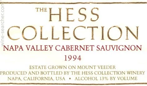 1994 Hess Persson Estates Estate Grown Cabernet Sauvignon, Mount Veeder, USA image