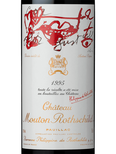 1995 Chateau Mouton Rothschild Pauillac - click image for full description