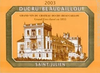 2003 Chateau Ducru Beaucaillou St Julien - click image for full description