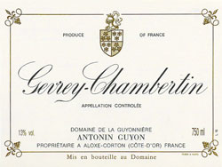 2021 Domaine Antonin Guyon Gevrey Chambertin - click image for full description