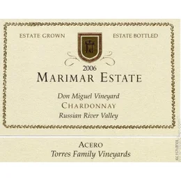 2006 MARIMAR ESTATE 'DOBLES LIAS' CHARDONNAY, RUSSIAN RIVER VALLEY - click image for full description