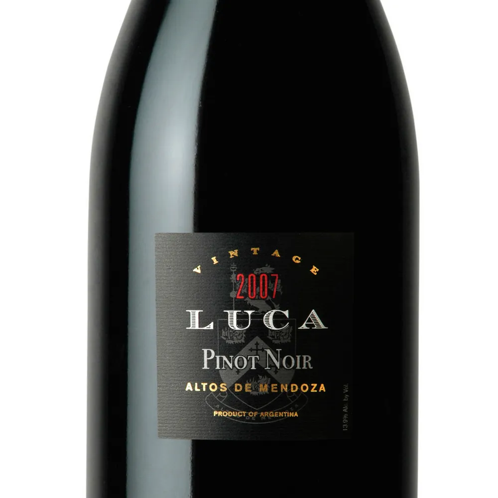 2007 Luca Pinot Noir Uco Valley Mendoza - click image for full description