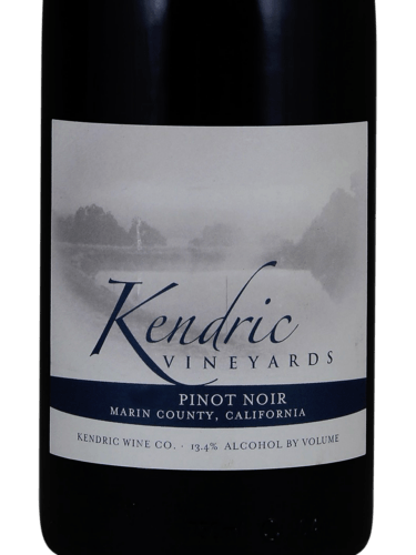 2009 Kendric Vineyards Pinot Noir Marin County - click image for full description