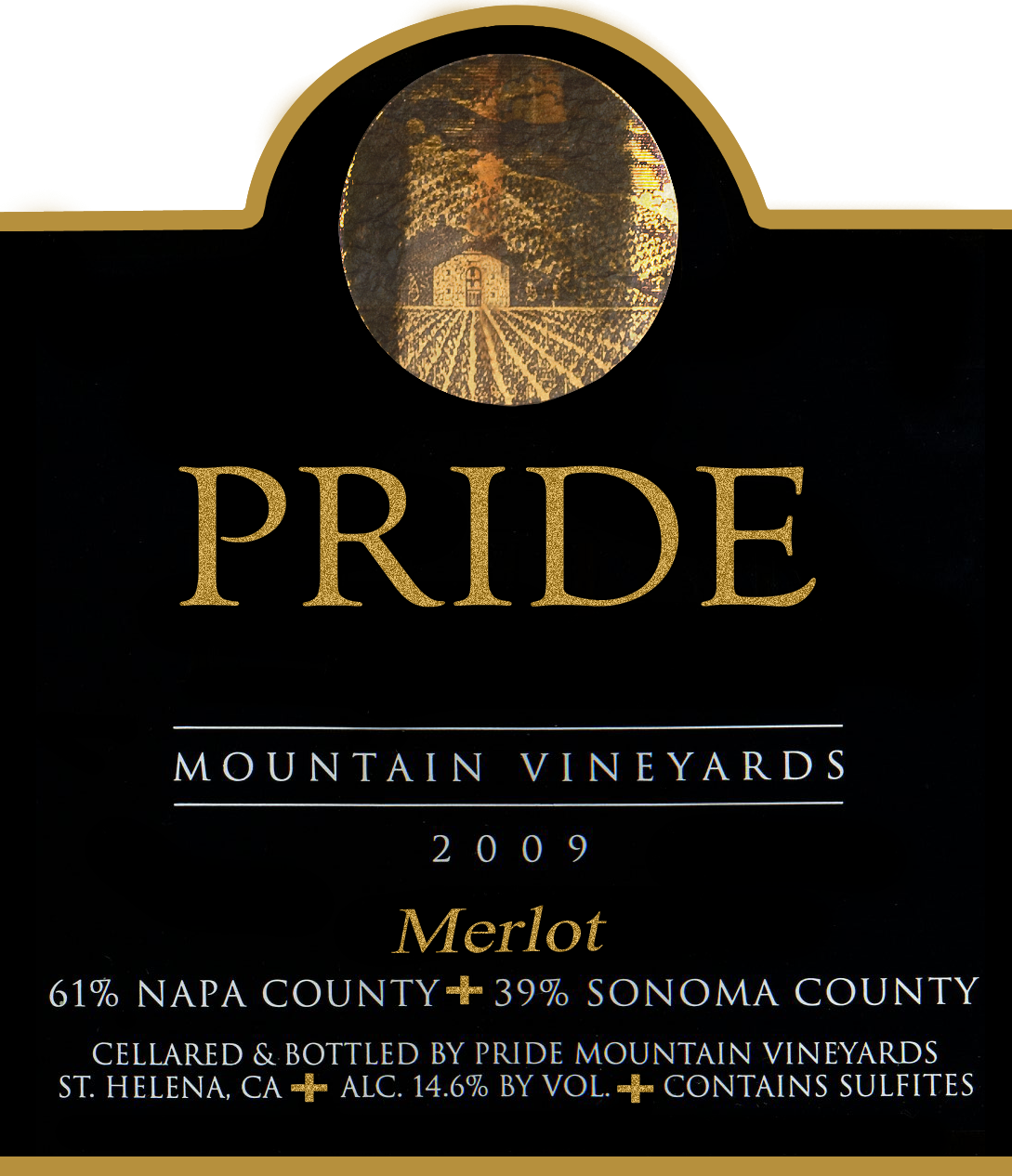 2009 Pride Mountain Vineyards Vintner Select Merlot Sonoma County - click image for full description