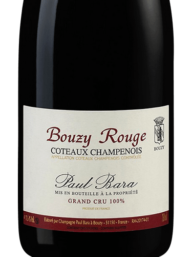 2012 Paul Bara Coteaux Champenois Bouzy Rouge Grand Cru - click image for full description