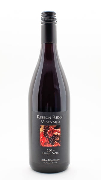 2014 RIBBON RIDGE WINERY PINOT NOIR ESTATE RESERVE RIDGECREST VINEYARDS RIBBON RIDGE OREGON - click image for full description