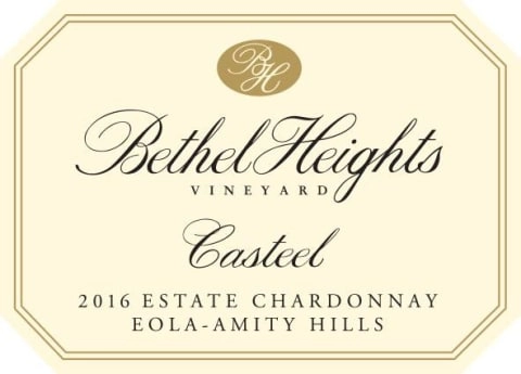2016 BETHEL HEIGHTS CHARDONNAY CASTEEL WILLAMETTE VALLEY - click image for full description