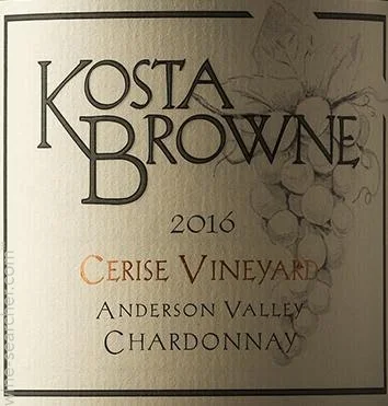 2016 Kosta Browne Cerise Vineyard Chardonnay Anderson Valley - click image for full description