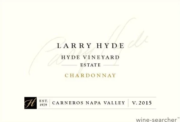 2016 LARRY HYDE VINEYARD ESTATE CHARDONNAY HYDE VINEYARD CARNEROS - click image for full description