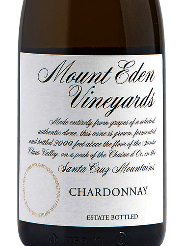 2016 Mount Eden Estate Chardonnay Santa Cruz Mountain - click image for full description