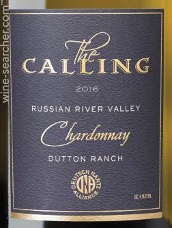 2016 THE CALLING CHARDONNAY SULLIVAN VINEYARD DUTTON RANCH RUSSIAN RIVER - click image for full description