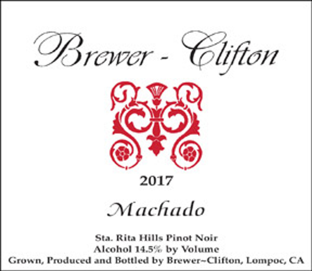 2017 Brewer Clifton Pinot Noir Machado Santa Rita Hills image