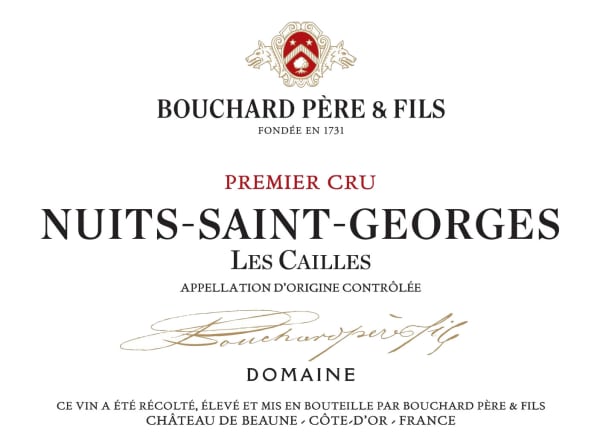 2019 Bouchard Pere et Fils Nuits St Georges Les Cailles Magnum - click image for full description