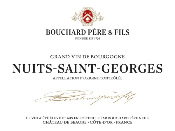 2019 Bouchard Pere & Fils Nuits St Georges - click image for full description