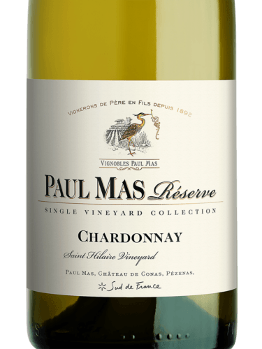 2018 Paul Mas Réserve Chardonnay Saint Hilaire Vineyard image