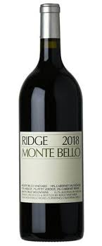 2018 Ridge Vineyards Monte Bello Santa Cruz Mountains - click image for full description