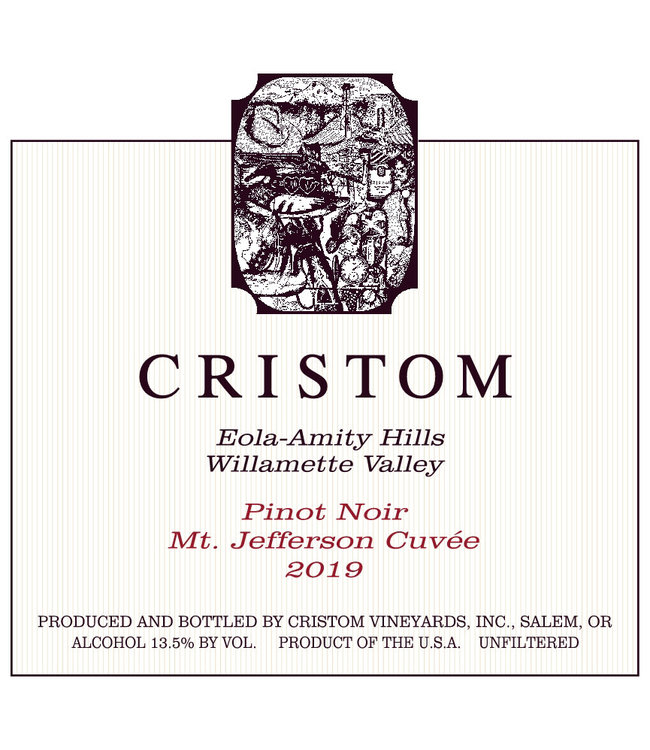 2019 Cristom Pinot Noir Mount Jefferson Willamette Valley image