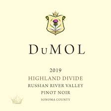 2019 DuMOL 'Highland Divide' Pinot Noir Russian River Valley - click image for full description