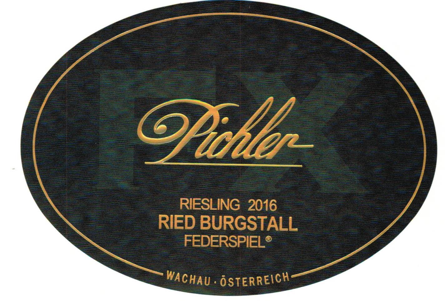 2019 FX PICHLER RIESLING RIED BURGSTALL FEDERSPIEL AUSTRIA - click image for full description