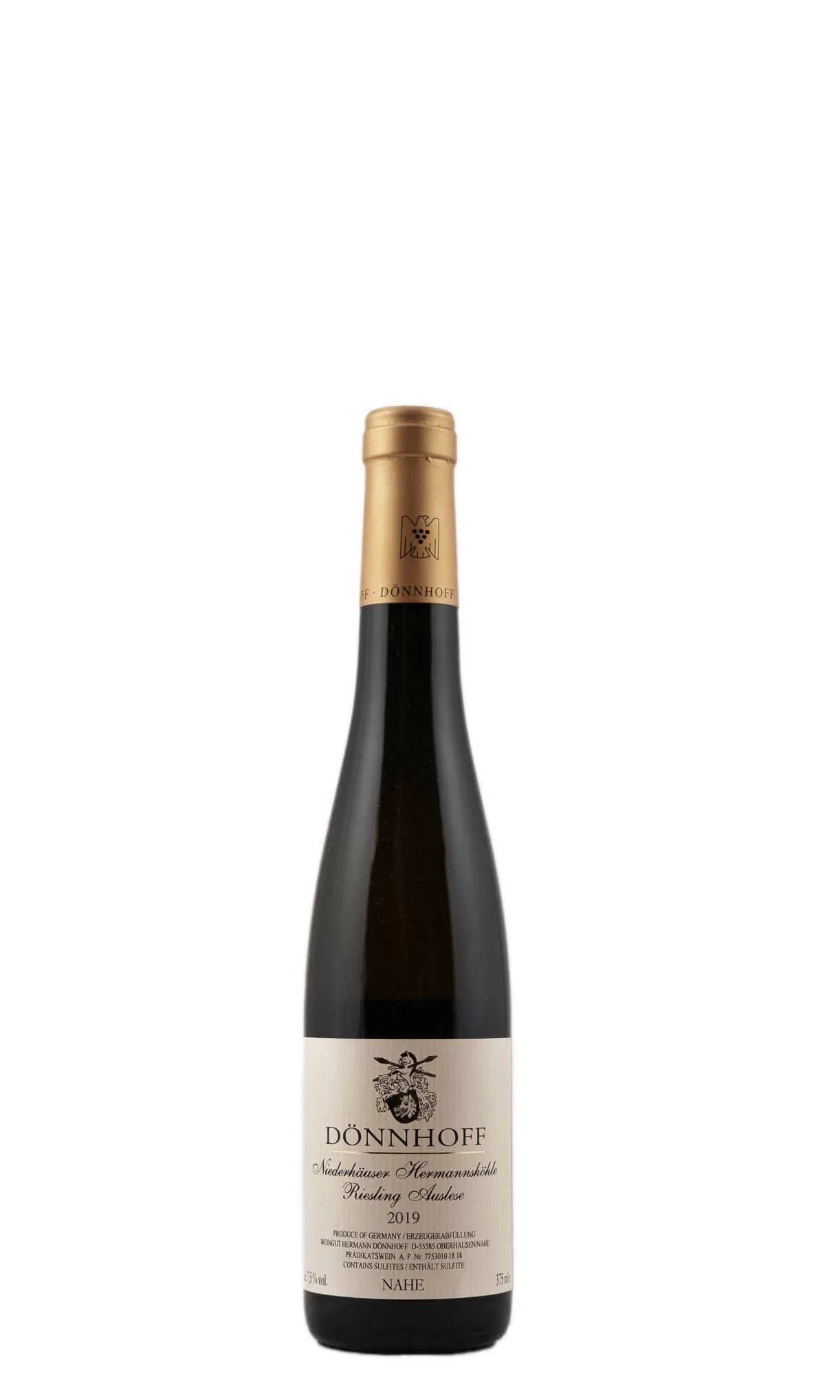 2019 Weingut Donnhoff Niederhauser Hermannshohle Riesling Auslese Goldkapsel - click image for full description