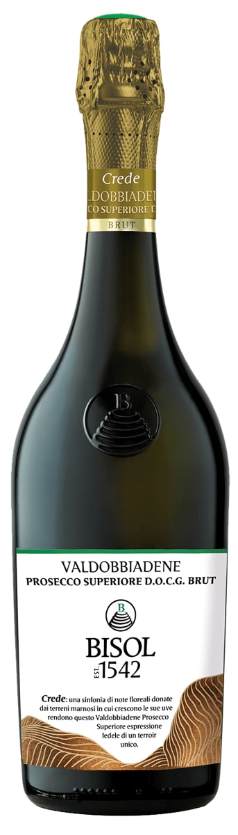 2021  Bisol Crede Brut, Prosecco di Conegliano-Valdobbiadene Superiore DOCG, Italy - click image for full description