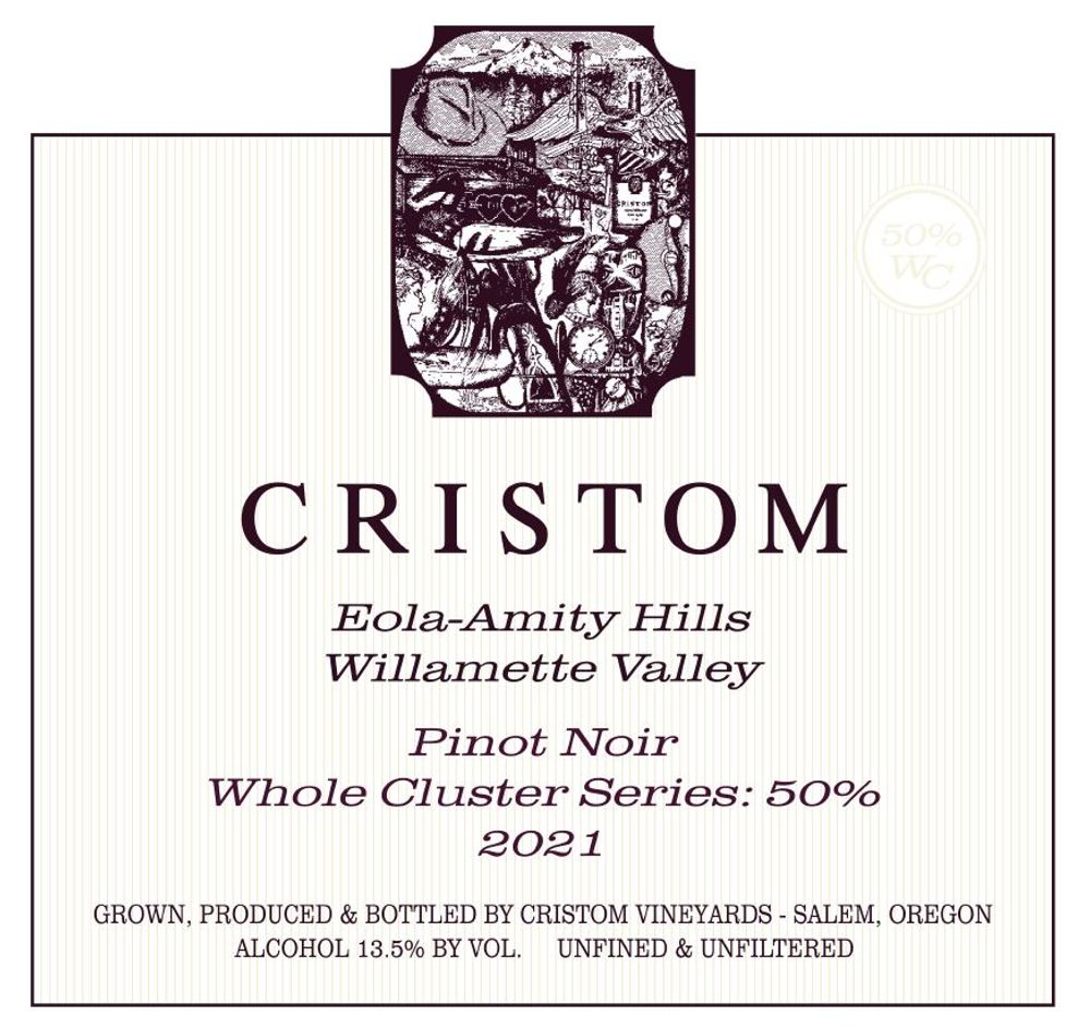 2021 Cristom Pinot Noir Whole Cluster Series 50% image