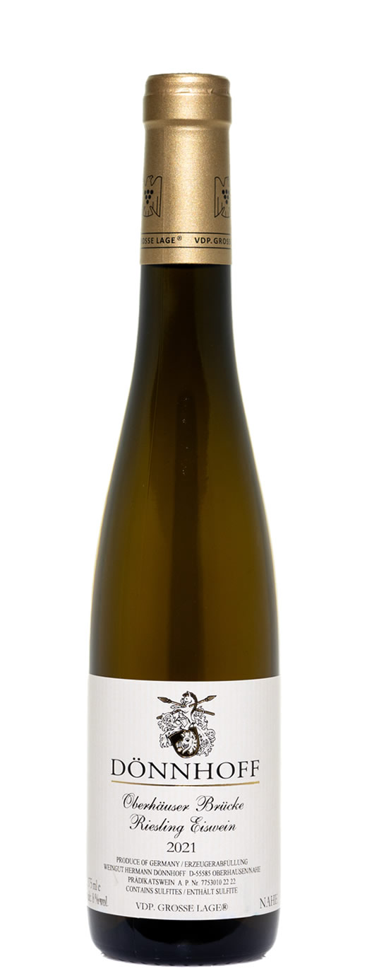 2021 Weingut Donnhoff Oberhauser Brucke Riesling Eiswein Goldkapsel - click image for full description