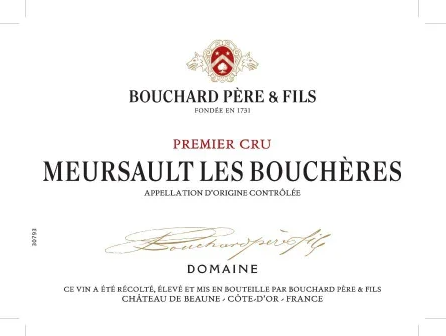 2022 Bouchard Pere et Fils Meursault Boucheres 1er Cru - click image for full description