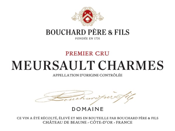 2022 Bouchard Pere et Fils Meursault Les Charmes 1er Cru - click image for full description