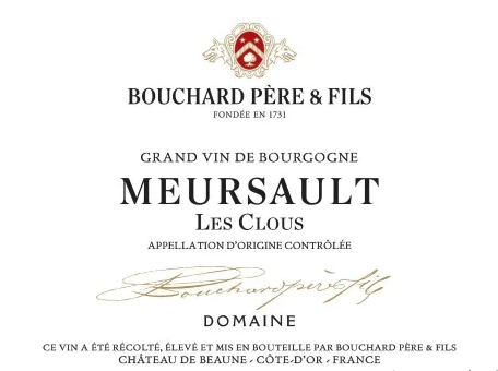 2022 Bouchard Pere et Fils Meursault Les Clous image