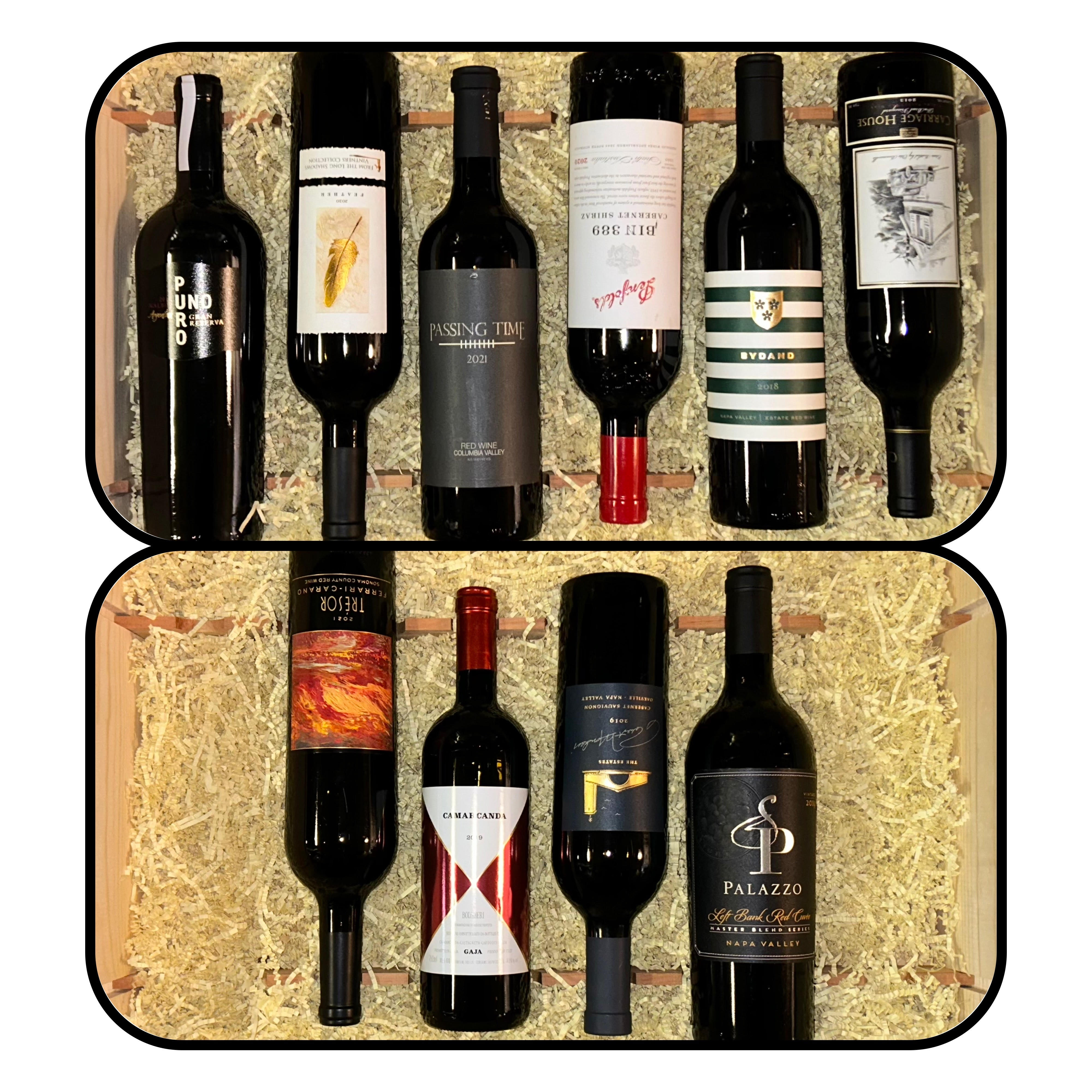 Bordeaux Blends from around the world 10 Bottle Case #24A4 - click image for full description