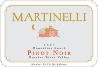 2006 Martinelli Syrah Vellutini Ranch Russian River Valley - click image for full description