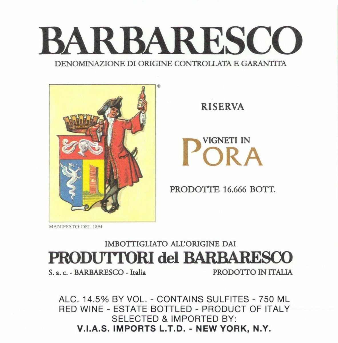 2019 Produttori Pora Barbaresco - click image for full description