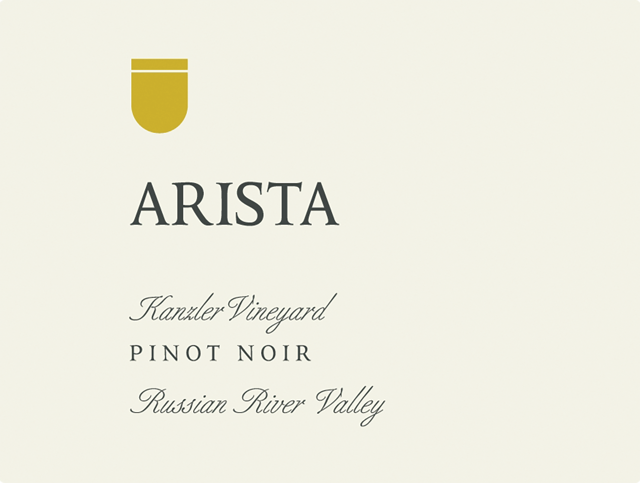 2021 Arista Kanzler Vineyard Pinot Noir Russian River Valley - click image for full description