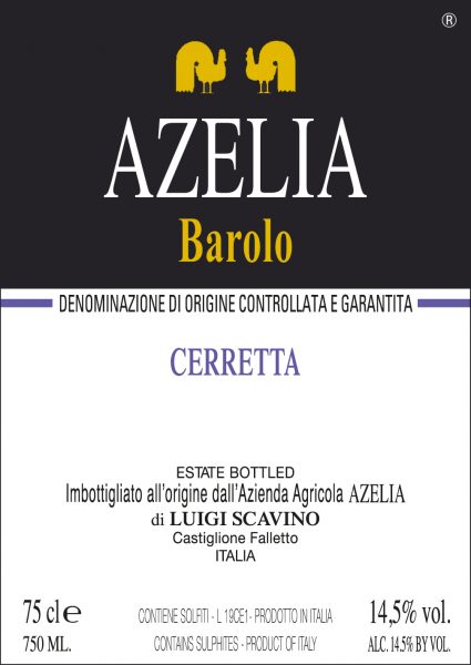 2019 Azelia Barolo Cerretta - click image for full description