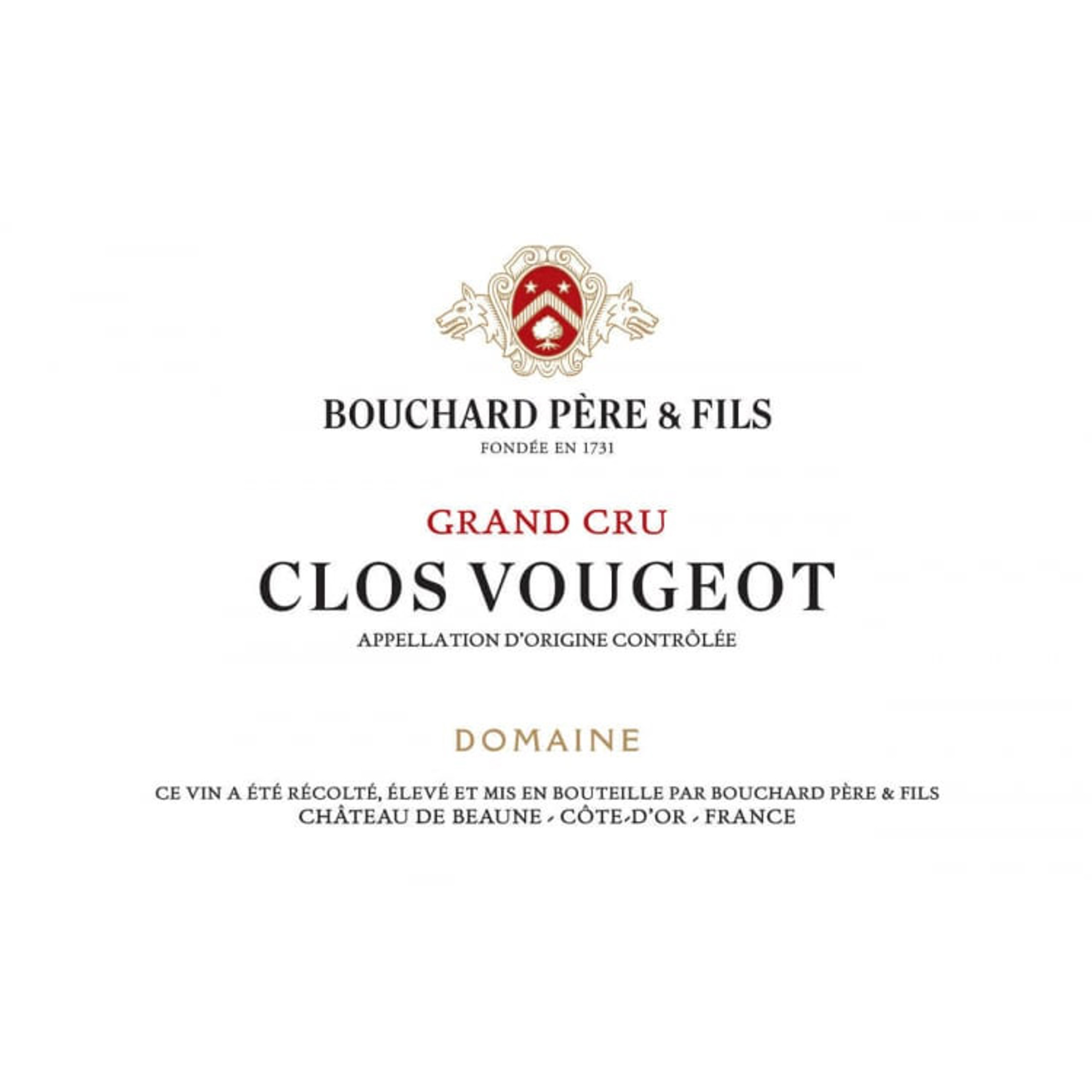 2022 Bouchard Pere et Fils Clos Vougeot Grand Cru image