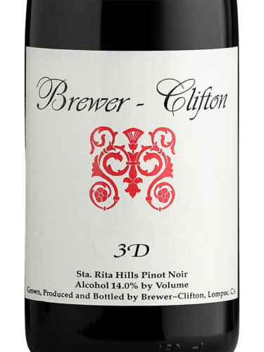 2018 Brewer-Clifton 3-D Pinot Noir Sta Rita Hills - click image for full description