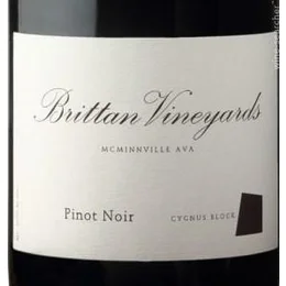 2021 Brittan Vineyards Pinot Noir Cygnus Block McMinnville image