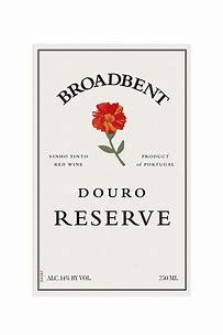 2019 BROADBENT DOURO RESERVE RED - click image for full description