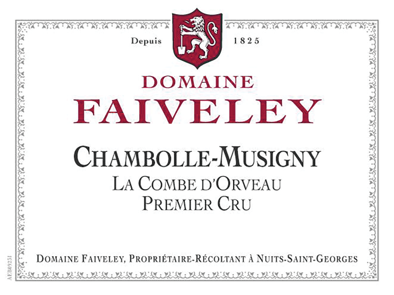 2022 Domaine Faiveley La Combe d'Orveau Chambolle-Musigny 1er Cru image