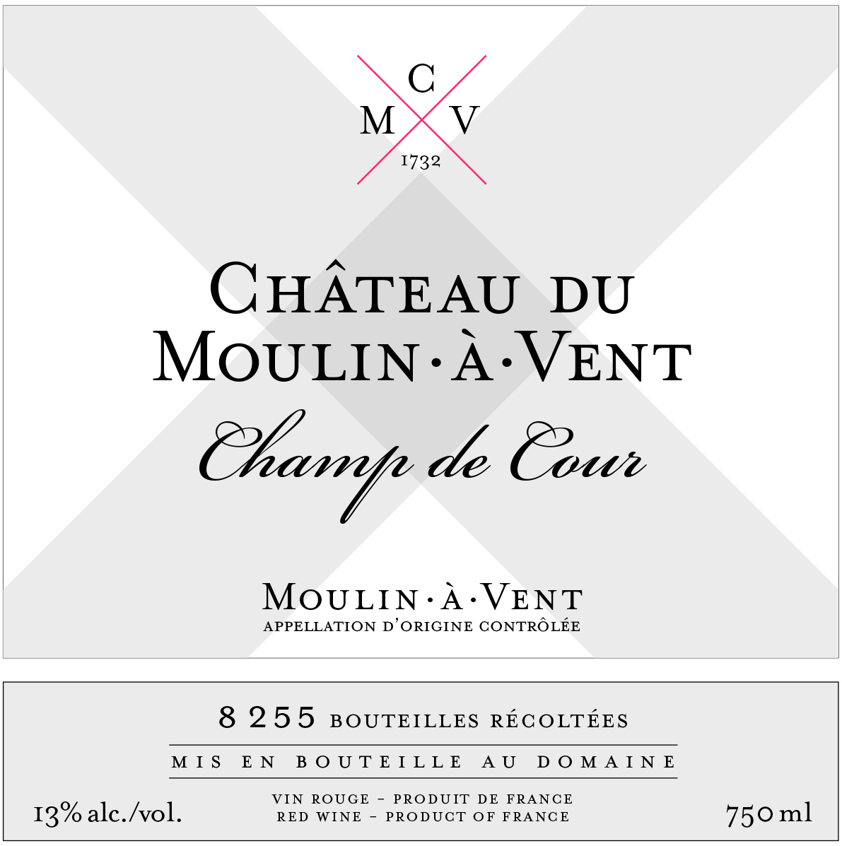 2021 Chateau du Moulin-a-Vent 'Moulin-a-Vent' Champ de Cour - click image for full description