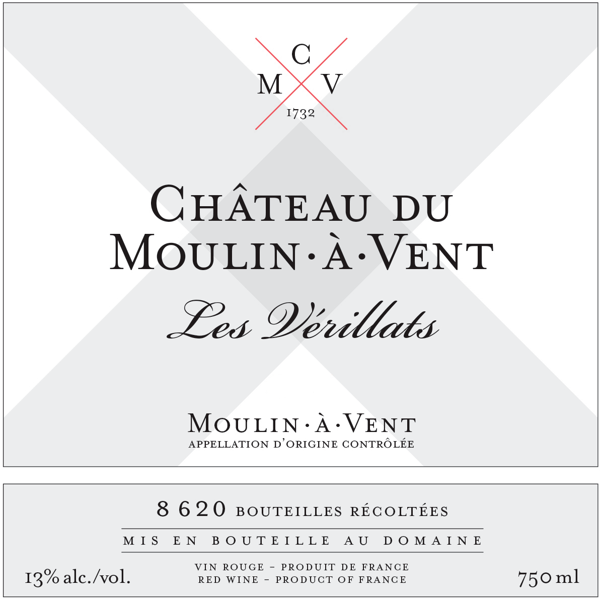 2021 Chateau du Moulin-a-Vent 'Moulin-a-Vent' Les Verillats - click image for full description