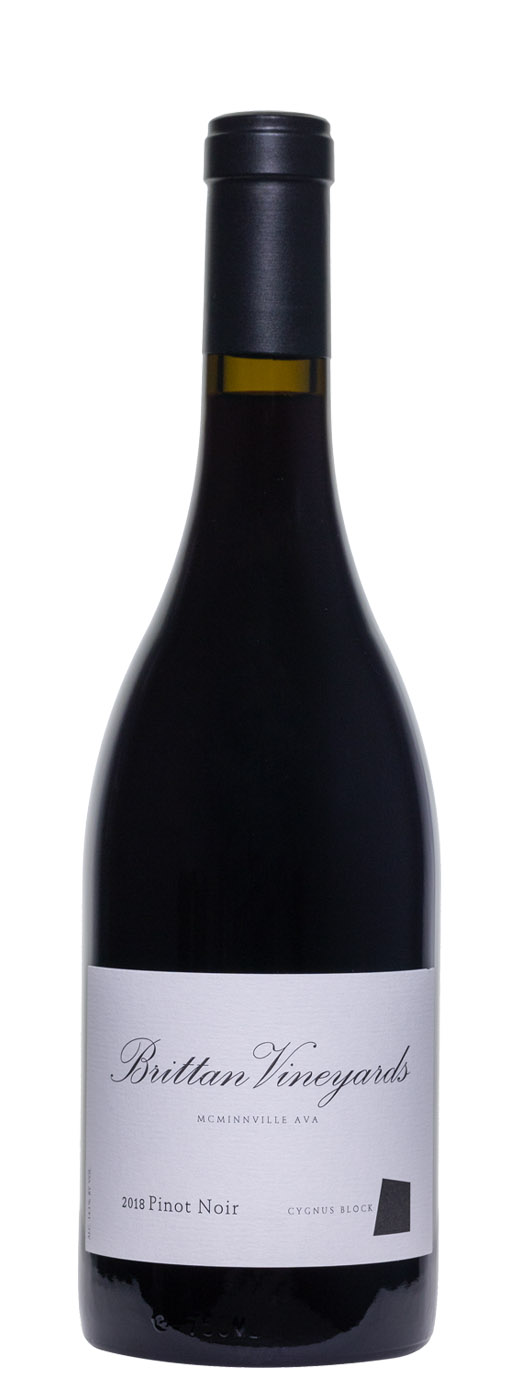 2018 Brittan Vineyards Pinot Noir Cygnus Block McMinnville Magnum - click image for full description