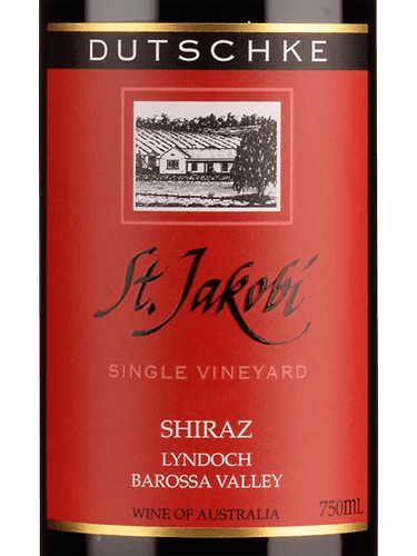 2001 Dutschke St Jakobi Shiraz Barossa - click image for full description